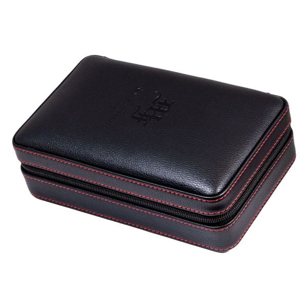 My Father Travel Humidor Black Leather